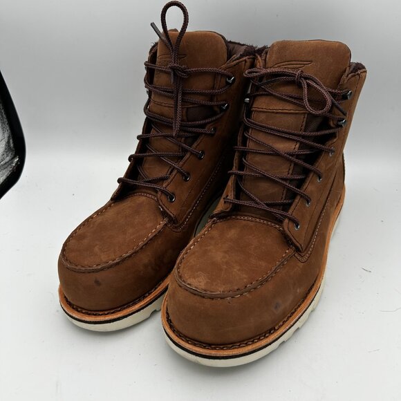 RED WING SHOES Traction Tred Lite 6 Inch Waterproof Steel; Toe Boot - Women's 8 - Picture 1 of 7